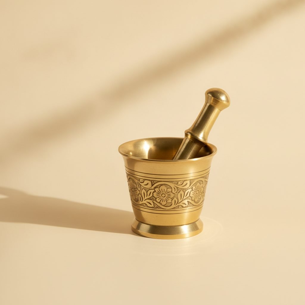 Brass Mortar & Pestle
