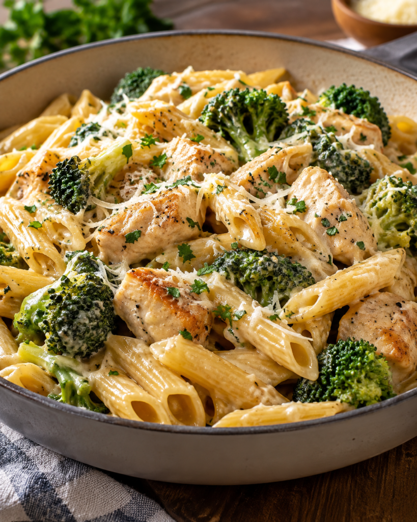 Creamy One-Pot Chicken & Broccoli Pasta